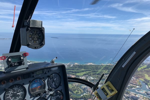 Vuelo en helicóptero en Cannes