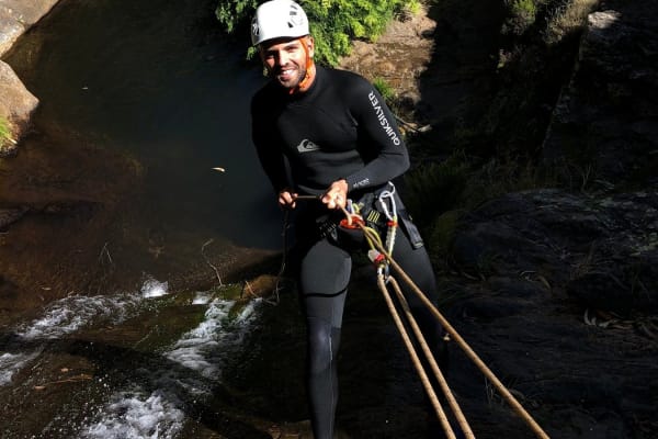 Canyoning in Serra de Sâo Mamede Natural Park, near Marvâo