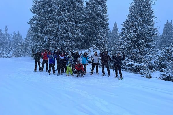 Raquettes à neige à Andalo