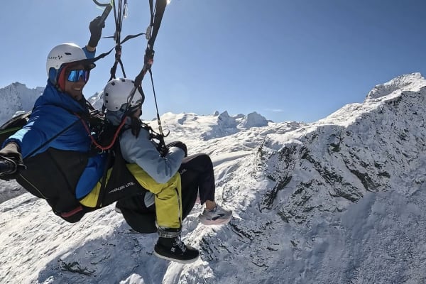 Paragliding in St Moritz