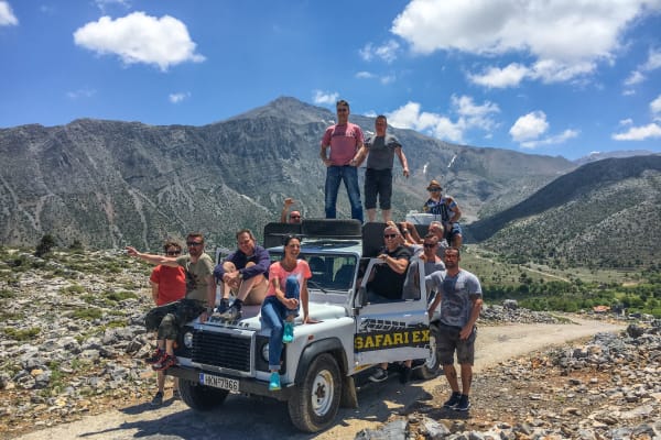 Guided 4x4 Jeep Safari in Crete from Hersonissos