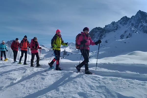 Schneeschuhwandern im Vars-Tal