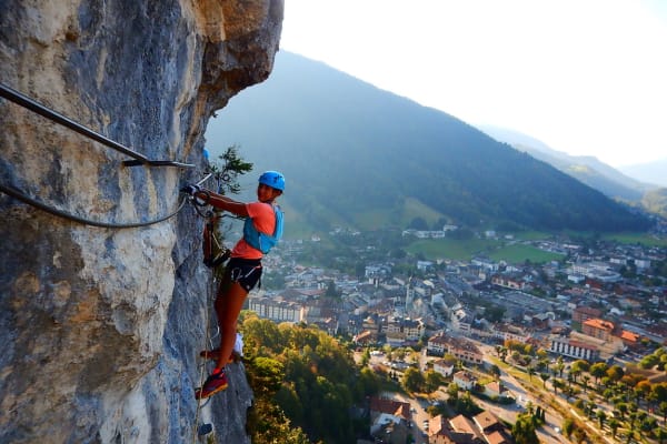Via ferrata guidée à Thônes près d’Annecy