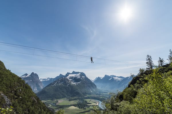 Advanced West Wall Guided Via Ferrata Course in Åndalsnes