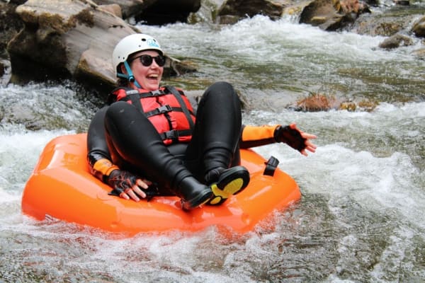  River Tubing on the River Feshie near Aviemore, Cairngorms National Park