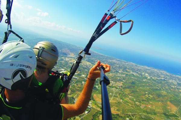 Paragliding in Malia
