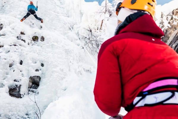 Escalade sur glace à Pyha