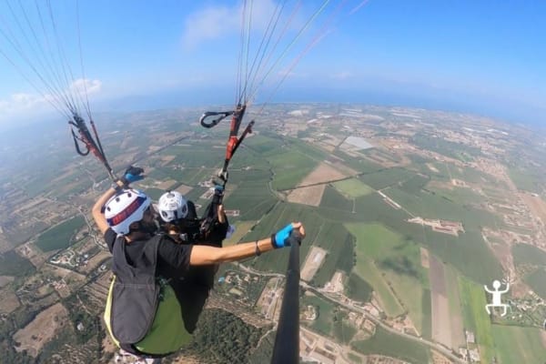 Tandem Paragliding Flight over Capaccio Paestum near Salerno