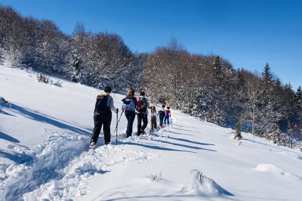 Schneeschuhwandern in Ax Trois Domaines