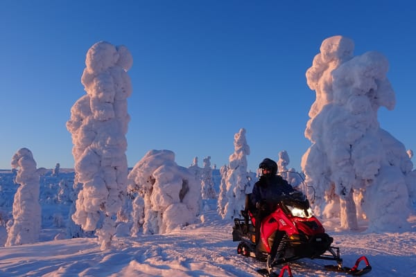 Motoneige à Ylläs