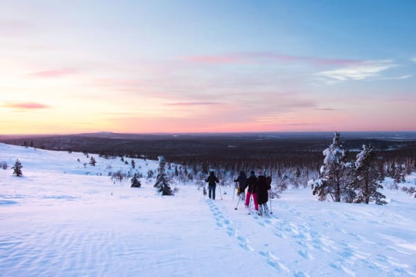 Raquettes à neige à Levi