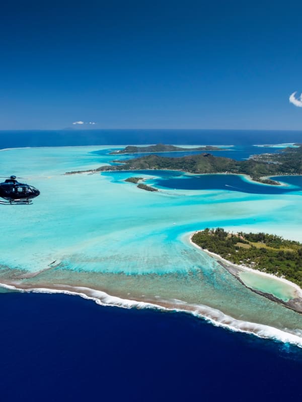 Vol en hélicoptère en Polynésie française