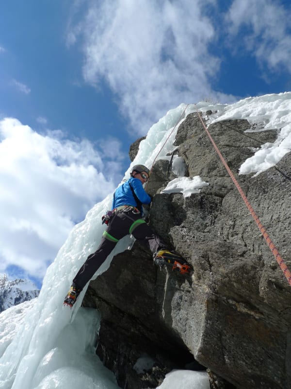 Escalada en hielo en Francia