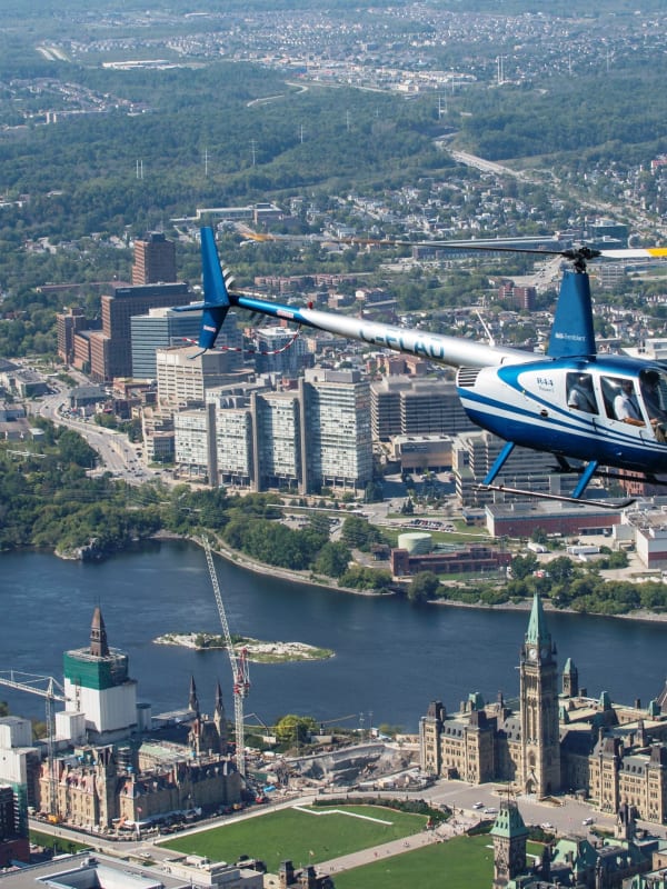Vol en hélicoptère au Canada