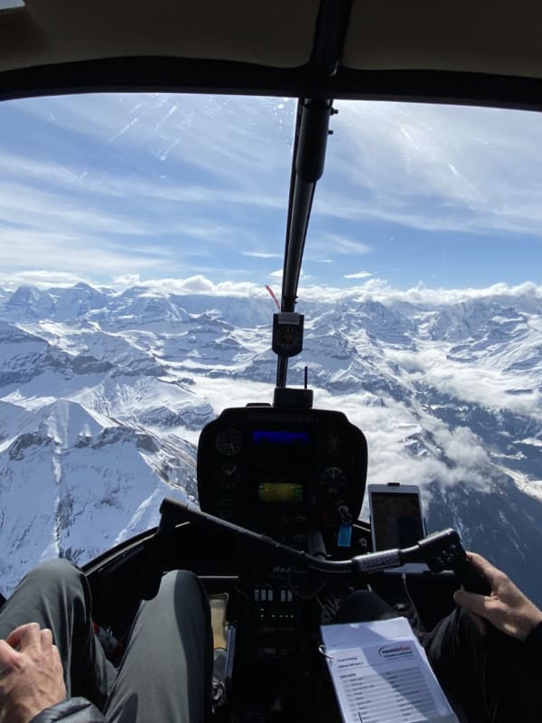 Vol en hélicoptère en Suisse