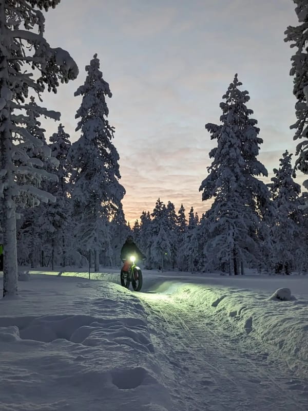 Fat bike en Finlande