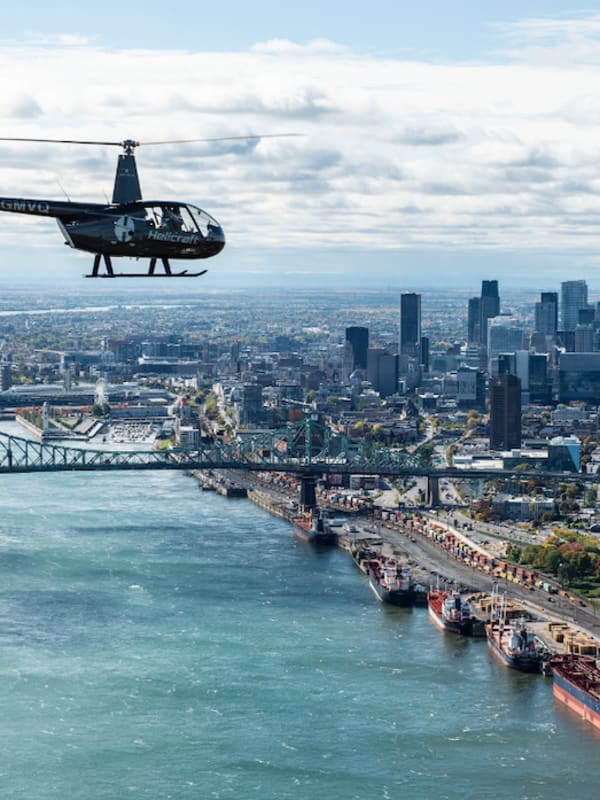 Vuelo en helicóptero en Canadá