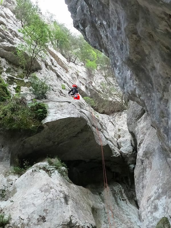 Canyoning in Italien