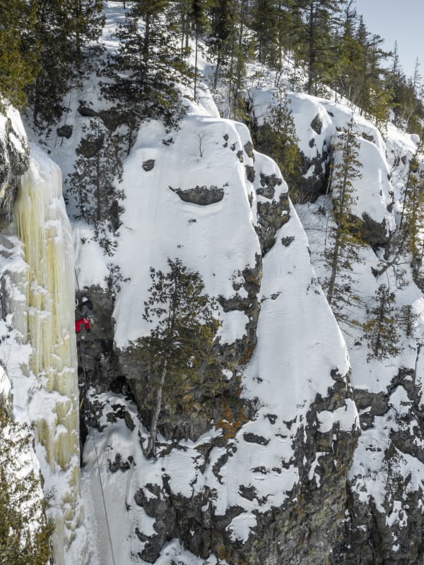 Escalade sur glace au Canada