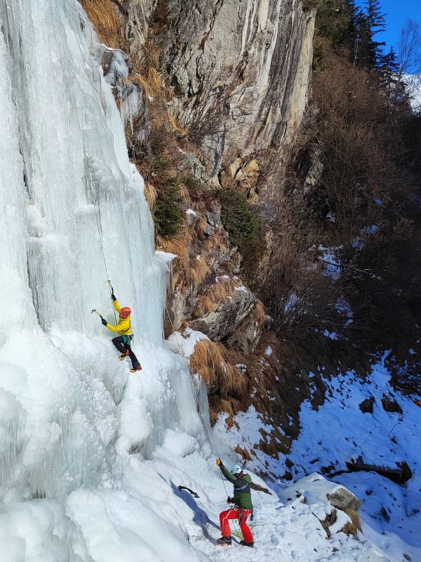 Escalada en hielo en Austria