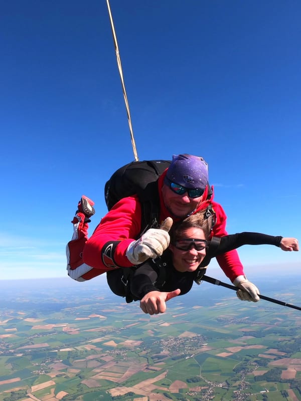 Fallschirmsprung in Frankreich
