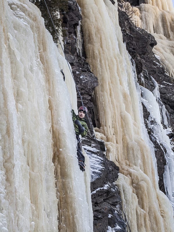 Escalade sur glace au Canada