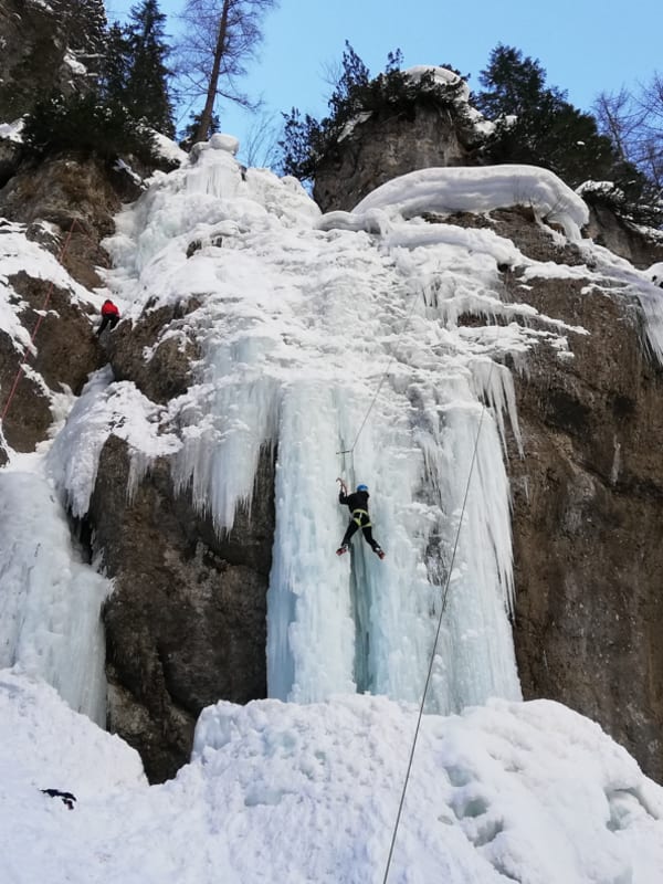 Escalada en hielo en Italia