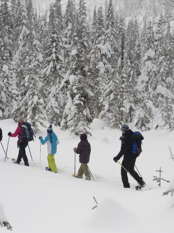 Raquetas de nieve en Canadá