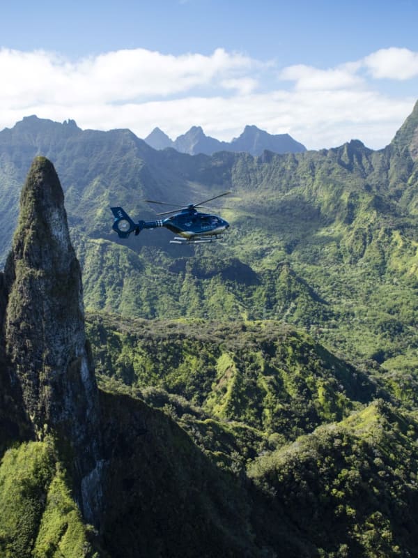 Vuelo en helicóptero en Polinesia Francesa