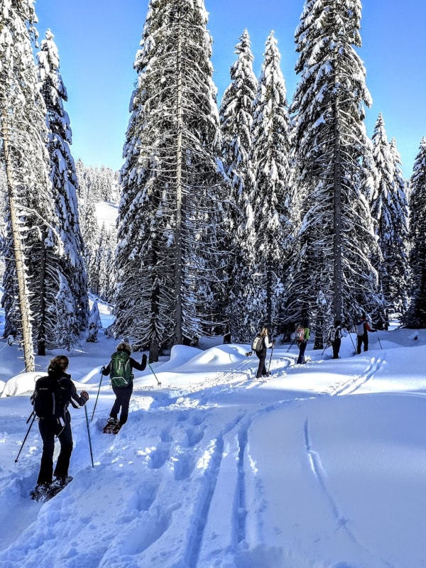 Raquettes à neige en Italie