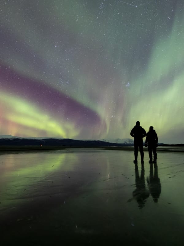 Chasse aux aurores boréales en Suède