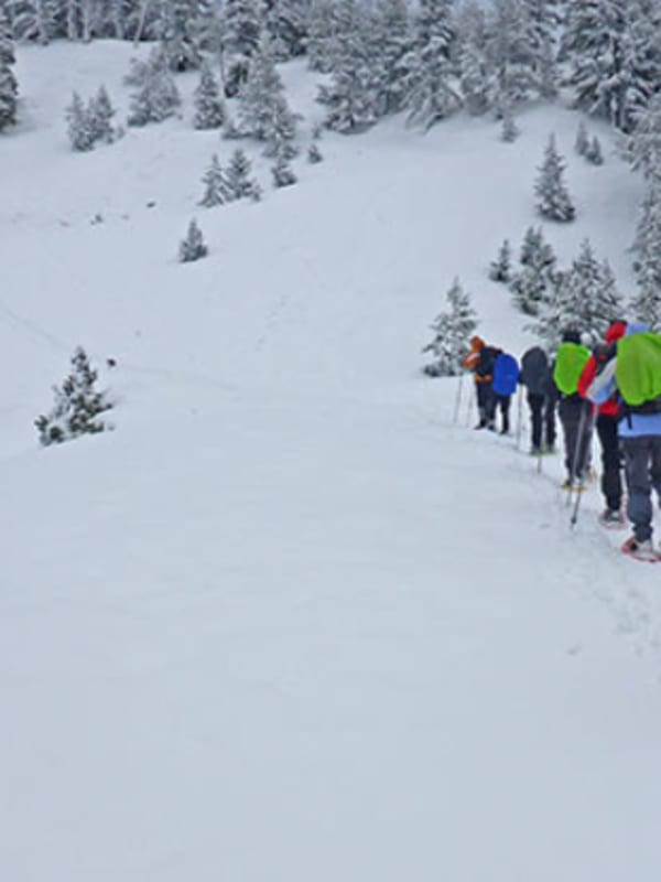 Raquetas de nieve en España