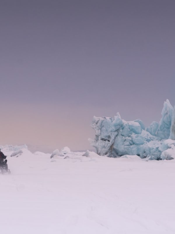 Motoneige en Norvège