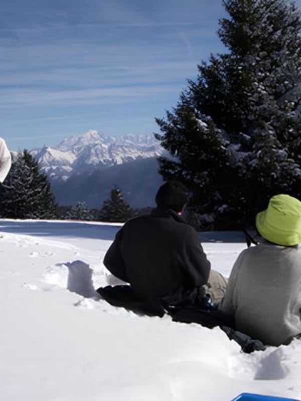 Schneeschuhwandern in Frankreich