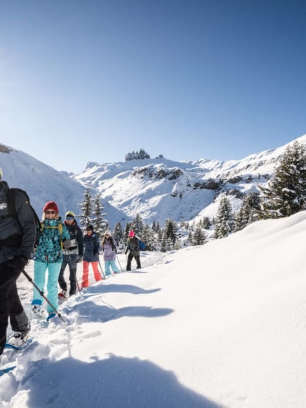 Snowshoeing in Switzerland