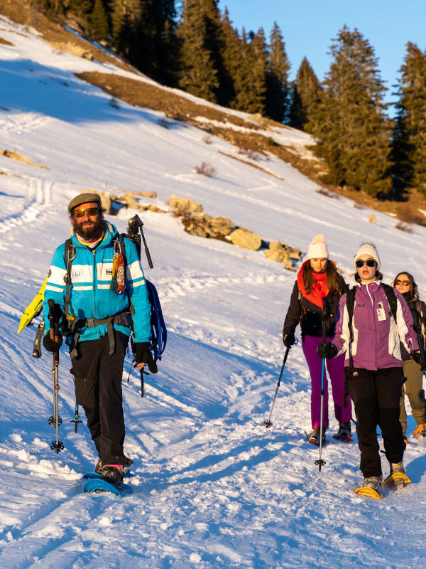 Snowshoeing in France