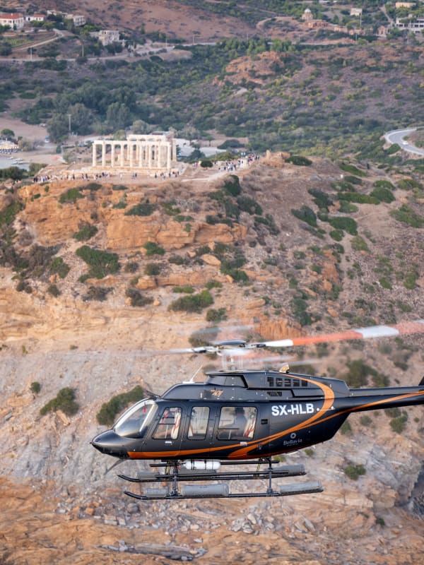 Vuelo en helicóptero en Grecia