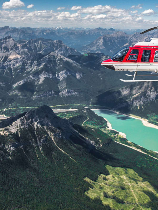 Hubschrauberflug in Kanada