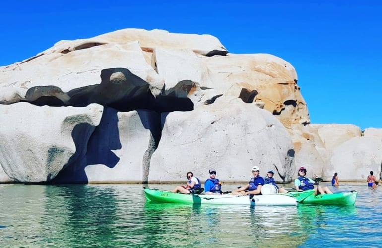 Seekajak-Ausflug zu den Lavezzi-Inseln von Piantarella in Bonifacio