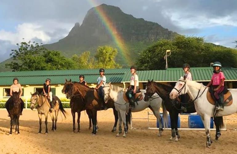 Horseback riding lessons in Cascavelle, near Flic en Flac on Mauritius