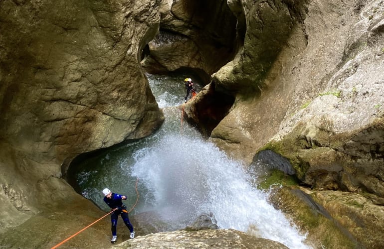 Canyon des Ecouges hautes dans le Vercors près de Grenoble