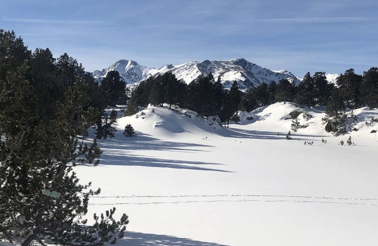 Snowshoeing in Les Angles, Pyrénées-Orientales