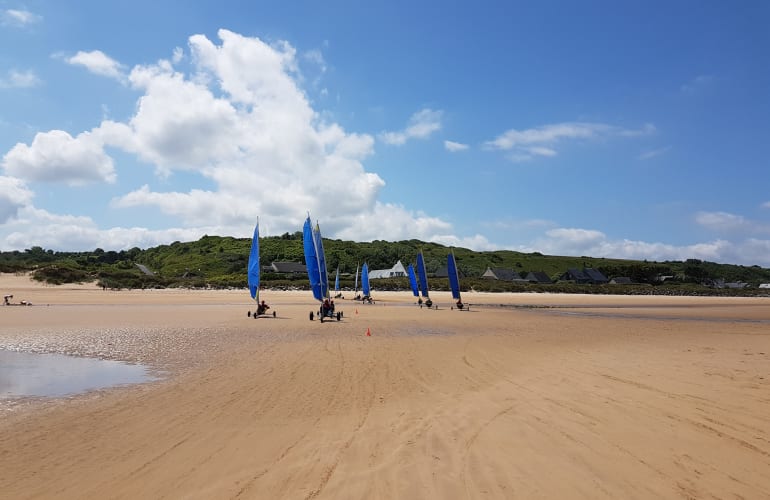Land sailing discovery in Normandy at Omaha Beach