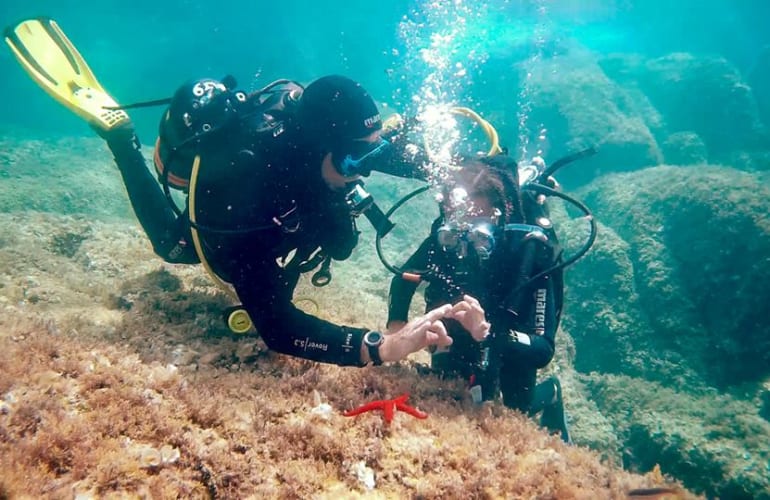 First Scuba Dive in Ajaccio