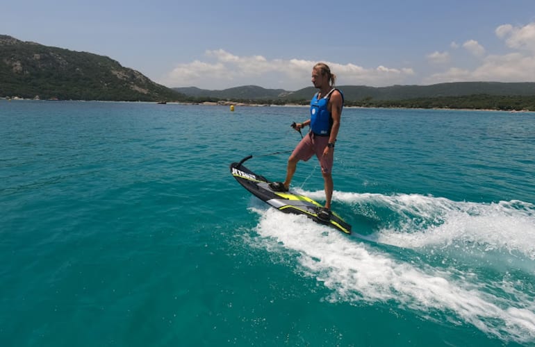 Jet Surf depuis la plage de Palombaggia, Porto-Vecchio