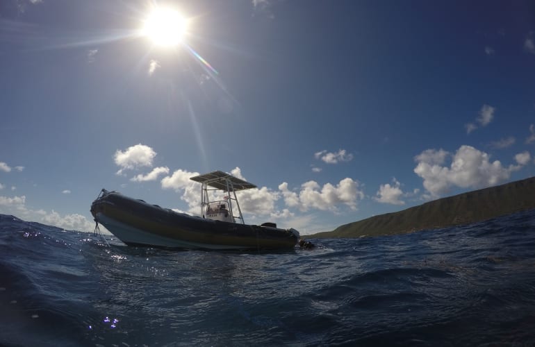 Primera inmersión en La Désirade, Guadalupe