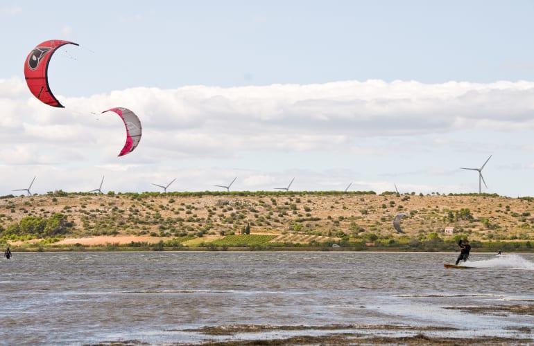 Downwind à l'Etang de Salses, Leucate
