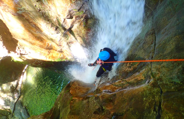 Partie basse du canyon des Ecouges dans le Vercors, près de Grenoble