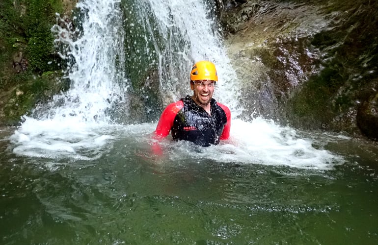 Canyoning au canyon du Versoud, près de Grenoble