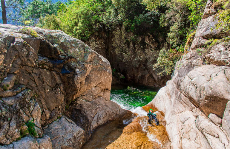 Initiation Canyon of Pulischellu in Bavella, Corsica